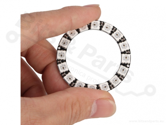 LED Ring 16x WS2812 RGB 5050 RGB LEDs with drivers (16bits)
